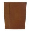 Piel Leather Piel Leather 2446 Letter-Size Padfolio W- Organizer - Saddle 2446